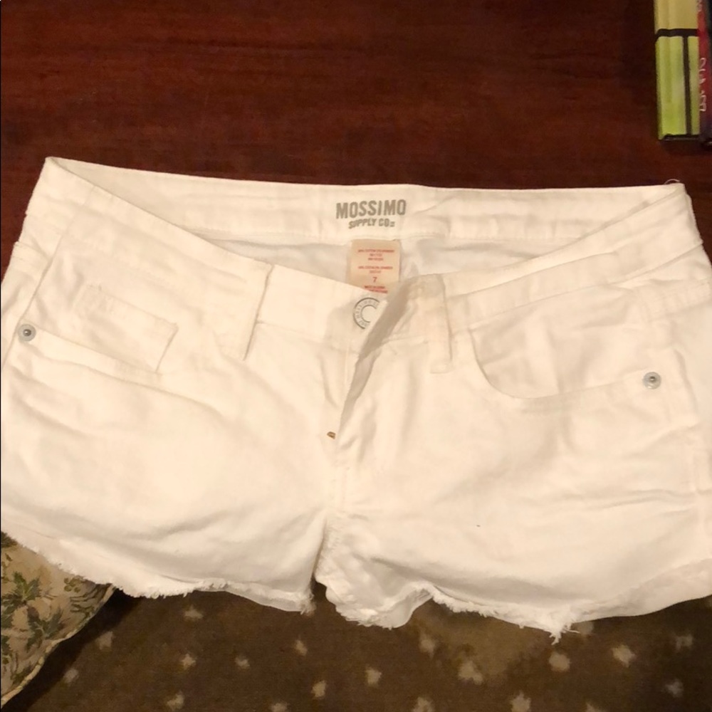 Mossimo white jean shorts